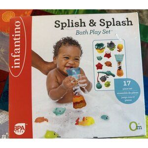 Brand New Seaked Rare Infantino splish & splash bath playset